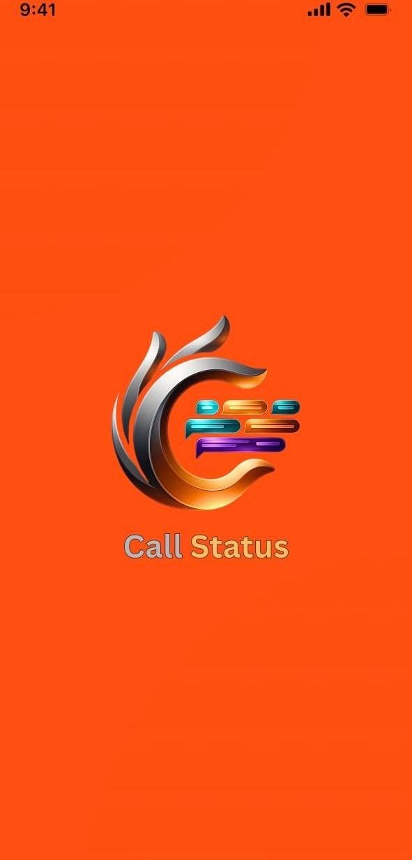 Call Status mobile app showing real-time contact call status